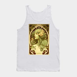 Woman in Pistachio tones Tank Top